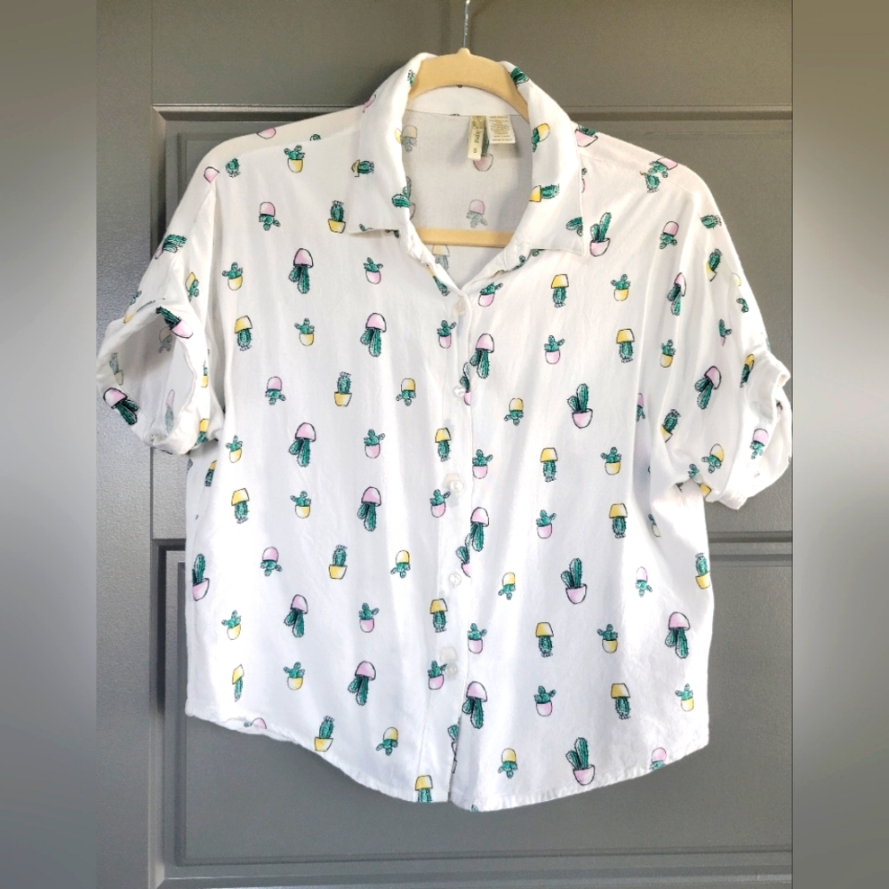 Womens button up blouse